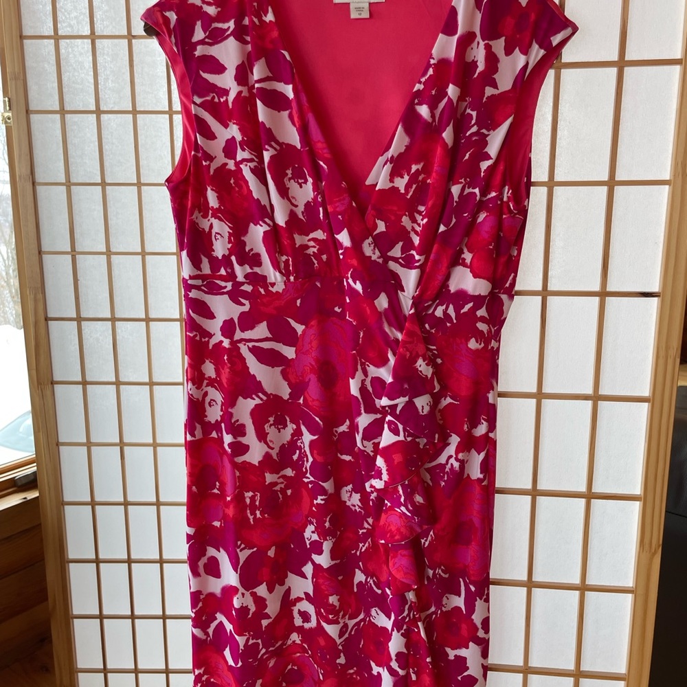Coldwater Creek Floral Knit Dress. Size 12